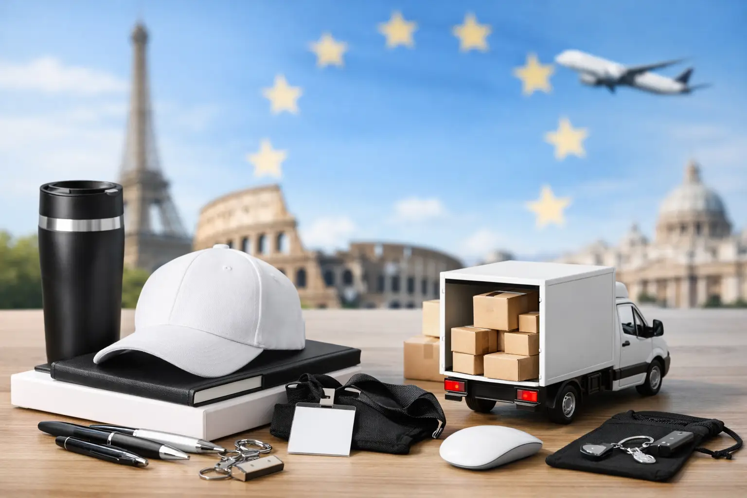 Werbeartikel mit Gratis Lieferung Europa