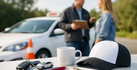 Werbemittel für Fahrschulen, die weiterfahren